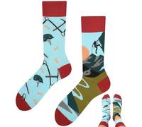 TODO Colours Divertidos calcetines con diseño - Multicolor, colorido, loco para la alegría de vivir, Calcetines de escalada, 35-38