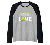 Todo Comienza con Amor - Tenista Amante del Tenis Camiseta Manga Raglan