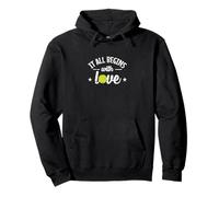 Todo comienza con el tenis de amor Sudadera con Capucha