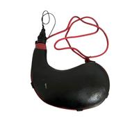 Todo Cultivo Bota de vino curva de 1 litro. Bota artesana de piel de cabra y pez de resina de pino.