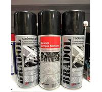 Todo Cultivo BRADOL Lubricante Cadenas 2 uds + 1 BRADOL Limpia Motores. Lubricante y Limpieza para Cualquier Mecanismo Que utilice Cadenas dentadas.