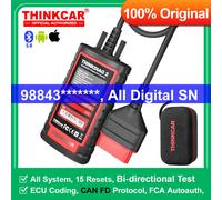 [Todo digital SN] THINKCAR thinkdiga 2 KINGBOLEN ediag plus herramienta de diagnóstico de automóviles en español de todos los sistemas CAN FD ECU Codificación Prueba activa 15 Reinicio OBD Escáner Thi