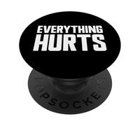 Todo Duele Divertido Entrenamiento en el Gimnasio Todo Duele PopSockets PopGrip Adhesivo