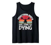 Todo Duele y Creo Que me Estoy Muriendo Entrenamiento de Levantamiento de Pesas Camiseta sin Mangas