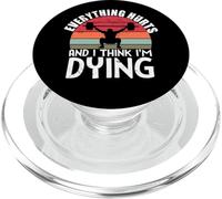 Todo Duele y Creo Que me Estoy Muriendo Entrenamiento de Levantamiento de Pesas PopSockets PopGrip para MagSafe