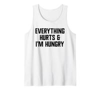 Todo Duele y Estoy Hambriento Divertido Gimnasio de Entrenamiento Camiseta sin Mangas