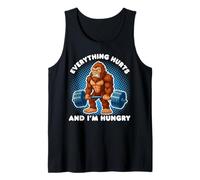 Todo duele y tengo hambre Bigfoot levantamiento de pesas Gimnasio Camiseta sin Mangas