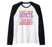 Todo Duele y Tengo Hambre Fitness Camiseta Manga Raglan