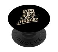 Todo Duele Y Tengo Hambre Meme PopSockets PopGrip Adhesivo
