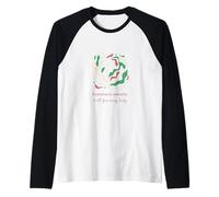 Todo el Mundo es Bienvenido Construido para Cada Cuerpo, Incluido Floral Camiseta Manga Raglan