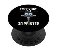 Todo el Mundo es un maquinista de Impresora 3D Programador CNC Impresión 3D PopSockets PopGrip Adhesivo