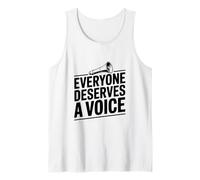 Todo el Mundo Merece una cotización Que fortalezca la Voz Camiseta sin Mangas