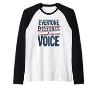 Todo el mundo merece una terapia de voz Cool SLP Camiseta Manga Raglan
