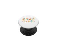 Todo el Mundo Merece una Terapia de Voz del Habla SLP PopSockets PopGrip Adhesivo