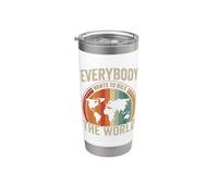 Todo el mundo quiere gobernar el mundo vintage Vaso térmico de acero inoxidable de doble pared