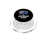 Todo el Mundo relájese el Australiano está aquí Australi PopSockets PopGrip para MagSafe