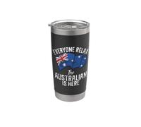 Todo el mundo relájese el australiano está aquí australi Vaso térmico de acero inoxidable de doble pared