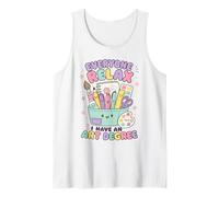 Todo el Mundo se relaja Tengo un título de Arte Divertido Artista Camiseta sin Mangas