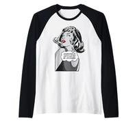 Todo el Mundo Tiene Derecho a mi opinión Sarcástica Pop Art Girl Camiseta Manga Raglan