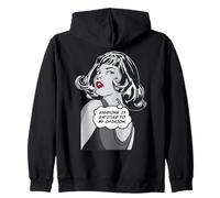 Todo el Mundo Tiene Derecho a mi opinión Sarcástica Pop Art Girl Sudadera con Capucha
