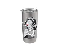 Todo el mundo tiene derecho a mi opinión Sarcástica Pop Art Girl Vaso térmico de acero inoxidable de doble pared