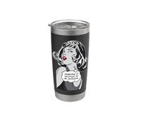 Todo el mundo tiene derecho a mi opinión Sarcástica Pop Art Girl Vaso térmico de acero inoxidable de doble pared
