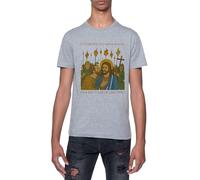 Todo Empezó con Un Beso Camiseta De Manga Corta con Cuello Redondo Gris para Hombre T-Shirt Short Sleeve Grey Crewneck tee For Men