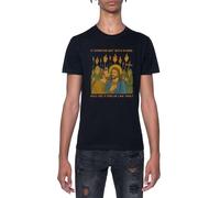 Todo Empezó con Un Beso Camiseta De Manga Corta Negra con Cuello Redondo para Hombre T-Shirt Short Sleeve Black Crewneck tee For Men