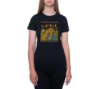 Todo Empezó con Un Beso Camiseta De Manga Corta Negra con Cuello Redondo para Mujer T-Shirt Short Sleeve Black Crewneck tee For Women