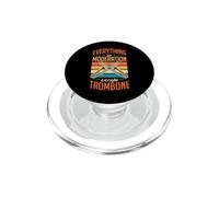 Todo en moderación Excepto trombón Estilo Retro PopSockets PopGrip para MagSafe