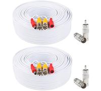 TODO en uno de imágenes prediseñadas postta BNC Video Cable de alimentación cámara de seguridad de vídeo Cable cable con dos conectores para CCTV DVR de vigilancia system-2pk