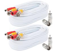 TODO en uno de imágenes prediseñadas postta BNC Video Cable de alimentación cámara de seguridad de vídeo Cable cable con dos conectores para CCTV DVR de vigilancia system-2pk