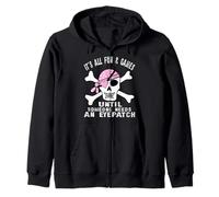 Todo es Divertido y Juegos hasta Que Alguien necesite un Parche de Calavera Sudadera con Capucha