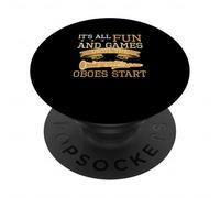 Todo es Divertido y Juegos hasta Que los Oboes comienzan un Conductor Divertido PopSockets PopGrip Adhesivo