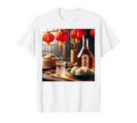 Todo es Mejor con Baijiu - Más Baijiu Camiseta gráfica económica, Hombre, Blanco, S