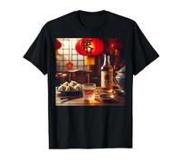 Todo es Mejor con Baijiu - Más Baijiu Camiseta gráfica económica, Hombre, Negro, L