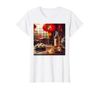 Todo es Mejor con Baijiu - Más Baijiu Camiseta gráfica económica, Mujer, Blanco, XS