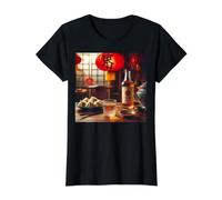 Todo es Mejor con Baijiu - Más Baijiu Camiseta gráfica económica, Mujer, Negro, S