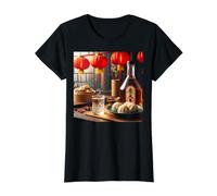 Todo es Mejor con Baijiu - Más Baijiu Camiseta gráfica económica, Mujer, Negro, XL