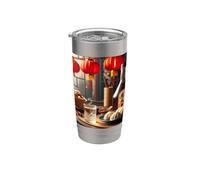 Todo es mejor con Baijiu - Más Baijiu Vaso térmico de acero inoxidable de doble pared