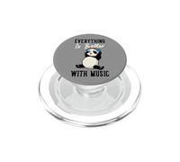 Todo es Mejor con los Auriculares de Panda Lindos de música PopSockets PopGrip para MagSafe