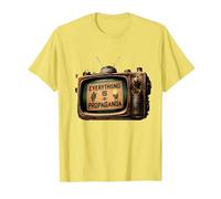 Todo es Propaganda Vintage TV Camiseta, Hombre, Limón, XL