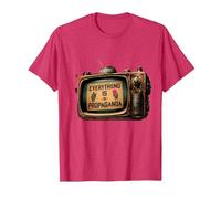 Todo es Propaganda Vintage TV Camiseta, Hombre, Rojo Jaspeado, XXL