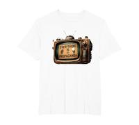 Todo es Propaganda Vintage TV Camiseta, Hombre Tallas Grandes, Blanco, 6X Alto