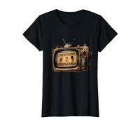 Todo es Propaganda Vintage TV Camiseta, Mujer, Negro, S