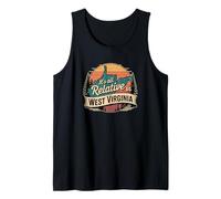 Todo es relativo en West Virginia Funny WV Mountain Love Camiseta sin Mangas