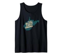 Todo es relativo en West Virginia Funny WV Mountain Love Camiseta sin Mangas