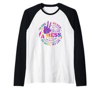 Todo es un Desastre para los niños, mi Vida capilar Camiseta Manga Raglan
