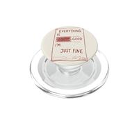 Todo está Bien Cita sarcástica Humor Oscuro Vida desordenada PopSockets PopGrip para MagSafe