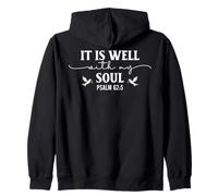 Todo Está Bien con Mi Alma Salmo 62:5 Mensaje Inspirador Sudadera con Capucha